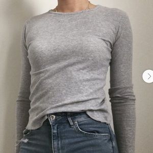 COPY - Brandy Melville Grey Long sleeve shirt
